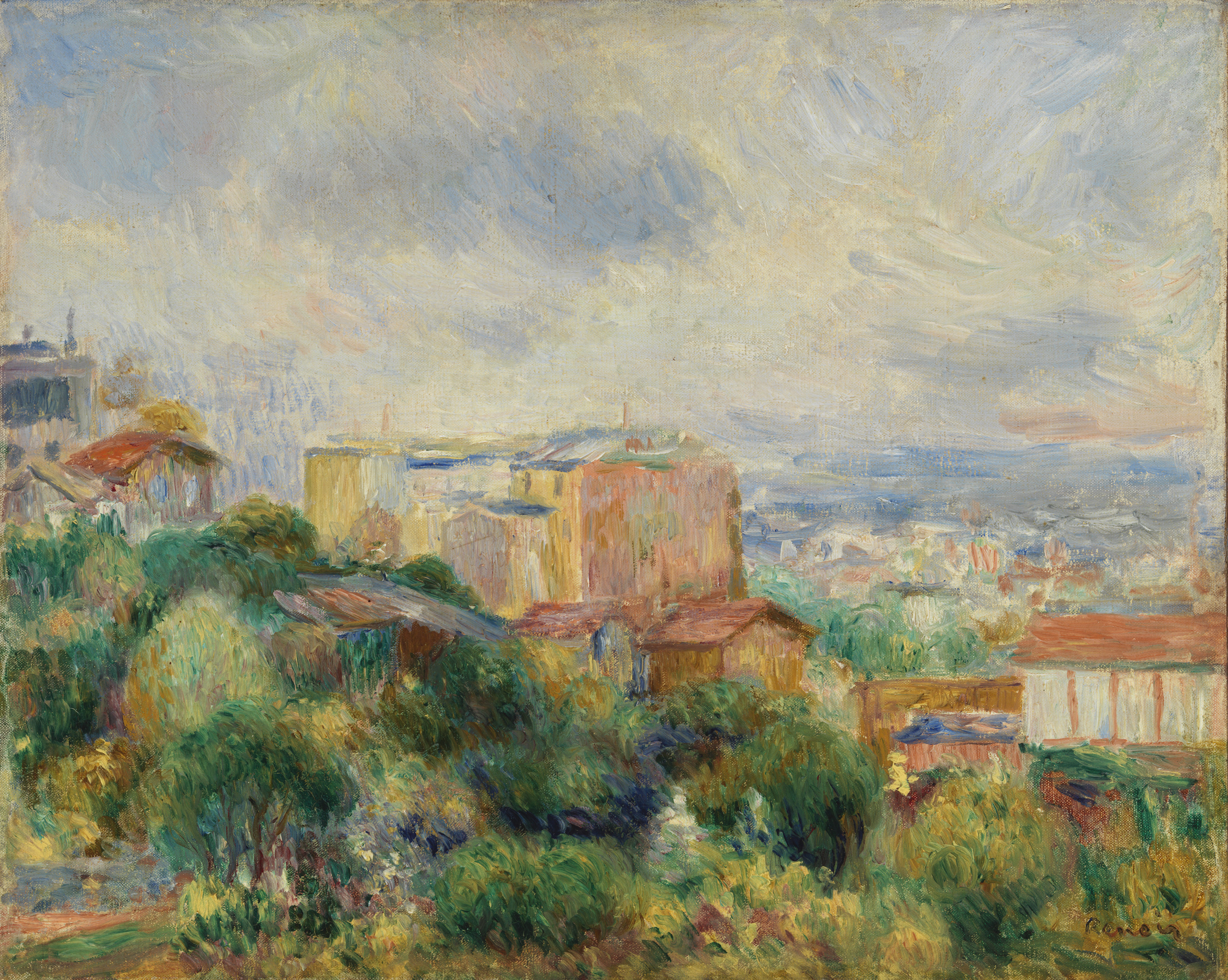 'Vue de Montmartre' by Pierre-Auguste Renoir